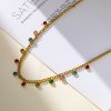 O1CN01FxyNls25wjYgIECvq_3529117591-0-cib.jpg Stainless Steel Zirconia Round Necklace 867992389578