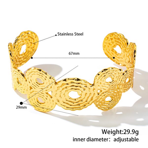 O1CN01FyquJD25wjfpVHEGw_3529117591-0-cib.jpg Stainless Steel Geometric Cuff Bangle 1049157317335