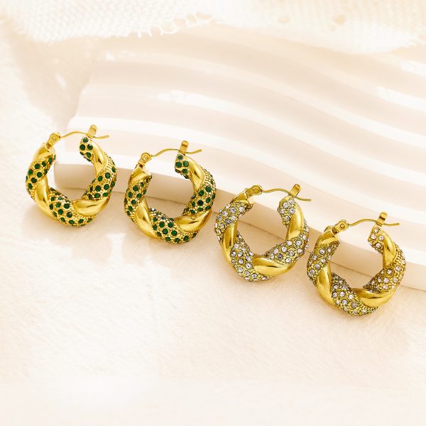 O1CN01G3rvyx25wjPAil8Mw_3529117591-0-cib.jpg Stainless Steel Teardrop Twist Earrings 735568471212