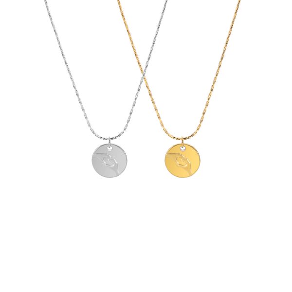 O1CN01G8WDg425wjCilNE2W_3529117591-0-cib.jpg Stainless Steel Heart Disc Necklace 641178082804
