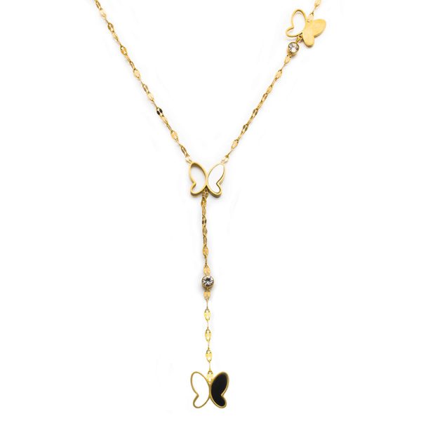 O1CN01GhXEAD25wjZYUDuI9_3529117591-0-cib.jpg Stainless Steel Mother of Pearl Butterfly Necklace 893616362720