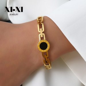 Stainless Steel Link Coin Bracelet 935598708181