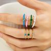 Stainless Steel Heart Enamel Ring 1053225333502