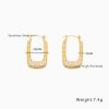 O1CN01H9ATrX25wjbtGWAMu_3529117591-0-cib.jpg Stainless Steel Rhinestone U Earrings 770425836080