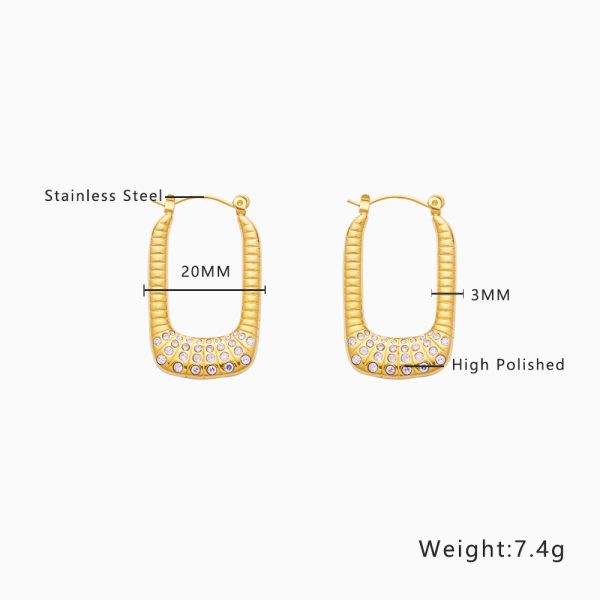O1CN01H9ATrX25wjbtGWAMu_3529117591-0-cib.jpg Stainless Steel Rhinestone U Earrings 770425836080