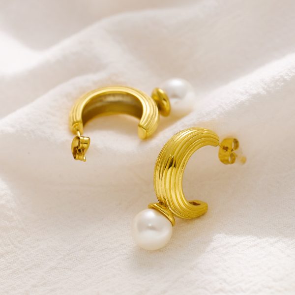 O1CN01HG2BzZ25wjRgm27R7_3529117591-0-cib.jpg Stainless Steel Pearl Hoop Earrings 756784087822