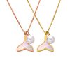 O1CN01HLNxjR25wjVxebAZO_3529117591-0-cib.jpg Stainless Steel Mother of Pearl Fishtail Necklace 822948372006
