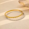 O1CN01HS9QJg25wjcEr6pva_3529117591-0-cib.jpg Stainless Steel Rhombus Zirconia Bangle 962800617046