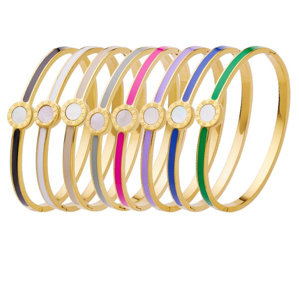 O1CN01HTeRtd25wjO1iKtcn_3529117591-0-cib.jpg Stainless Steel Bead Clasp Bangle 724475577600