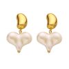O1CN01Hb8aYS25wjUumNSTO_3529117591-0-cib.jpg Stainless Steel Teardrop Heart Earrings 804153333579
