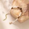 Stainless Steel Tigers Eye Bracelet 919099043115