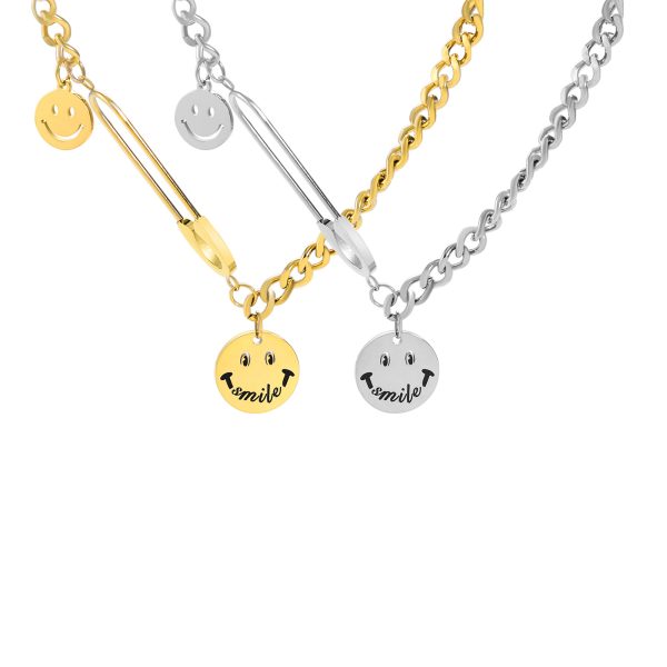 O1CN01IPqZCg25wjFCES0gt_3529117591-0-cib.jpg Stainless Steel Smiley Face Necklace 657035785266