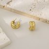 O1CN01IiYAiX25wjZdZ6wNM_3529117591-0-cib.jpg Stainless Steel Double Hoop Earrings 895424701433
