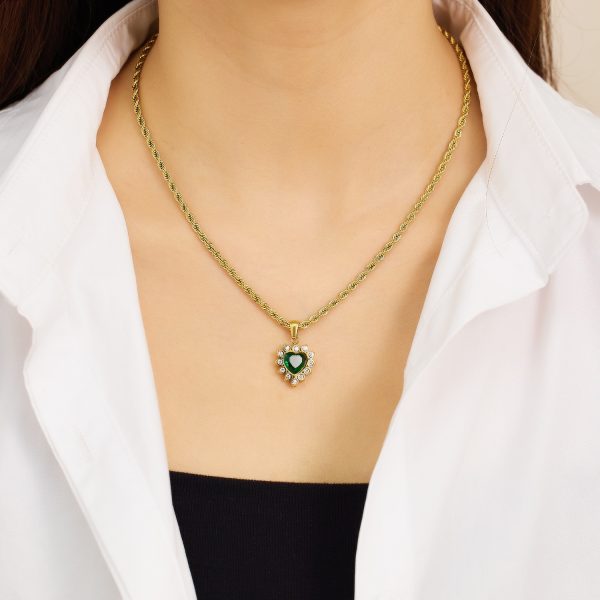 O1CN01IuymMa25wjRQ49tuK_3529117591-0-cib.jpg Stainless Steel Enamel Heart Necklace 755219394918