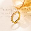 O1CN01IwJTla25wjOEBWABZ_3529117591-0-cib.jpg Stainless Steel Flower Zirconia Ring 726957550166