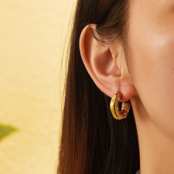 O1CN01IwgC8H25wjNz2sHNE_3529117591-0-cib-3.jpg Stainless Steel Rhinestone Crescent Earrings 724369464612