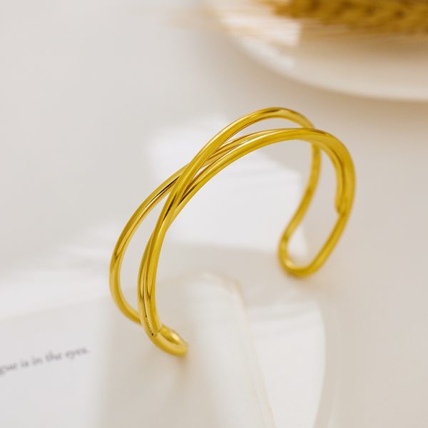O1CN01JFnZV725wjY7Kyv5l_3529117591-0-cib.jpg Stainless Steel Multi Line Cuff Bangle 857765688656
