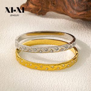 Stainless Steel Zirconia Bangle 959961898756