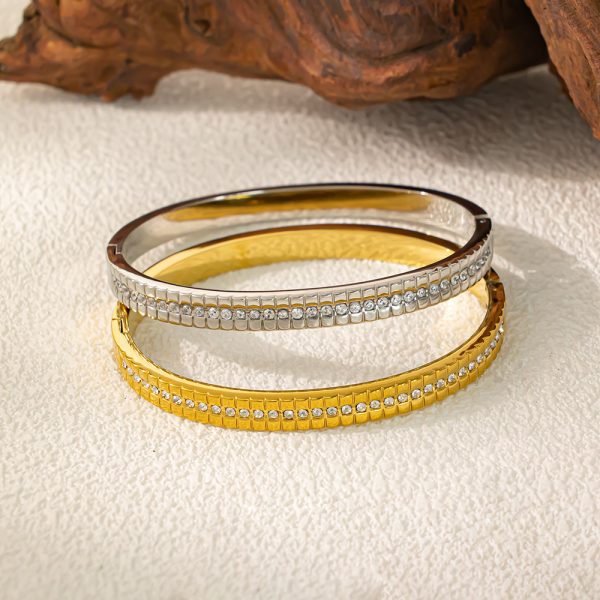 Stainless Steel Zirconia Bangle 959961898756