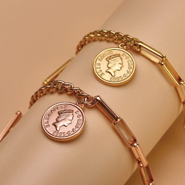 O1CN01Jw0iG925wjFoSW960_3529117591-0-cib.jpg Stainless Steel Coin Star Bracelet 660509266829