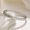 O1CN01K046gh25wjUjVhm9z_3529117591-0-cib.jpg Stainless Steel Grid Bangle 799085921997