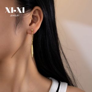 Stainless Steel Stick Earrings 893685673031