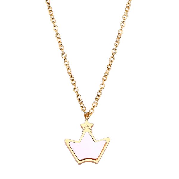 O1CN01K96WIi25wjbYCS8nF_3529117591-0-cib.jpg Stainless Steel Mother of Pearl Crown Necklace 946069039120