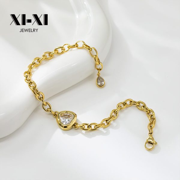 O1CN01K9wUCD25wjbluzhLJ_3529117591-0-cib.jpg Stainless Steel Zirconia Chain Bracelet 920192181756
