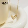 O1CN01KHLr1U25wjbuF3Tpv_3529117591-0-cib.jpg Stainless Steel Mother of Pearl Heart Shaped Necklace 822314910983