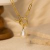 O1CN01KSteQH25wjZYzE9Jm_3529117591-0-cib.jpg Stainless Steel Pearl Necklace 893399851275