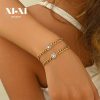 O1CN01KYxw4225wjbkAGwim_3529117591-0-cib.jpg Stainless Steel Zirconia Heart Bracelet 937957005138