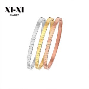 Stainless Steel Bangle Set 670797351005