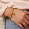 O1CN01Kjz0PK25wjPd9ke1X_3529117591-0-cib.jpg Stainless Steel Heart Charm Bracelet 738921514136