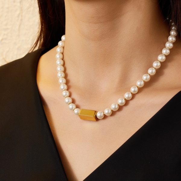 O1CN01L0X1nh25wjUUZdhJl_3529117591-0-cib.jpg Stainless Steel Pearl Necklace 794374624236