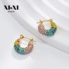 O1CN01L3ghdG25wjblUFV5s_3529117591-0-cib.jpg Stainless Steel Rhinestone Huggie Earrings 725061463788