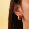 O1CN01LBwlJt25wjNt62nmq_3529117591-0-cib-3.jpg Stainless Steel Rhinestone Crescent Earrings 724369464612