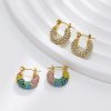 O1CN01LGslF525wjO043V2b_3529117591-0-cib.jpg Stainless Steel Rhinestone Huggie Earrings 725061463788