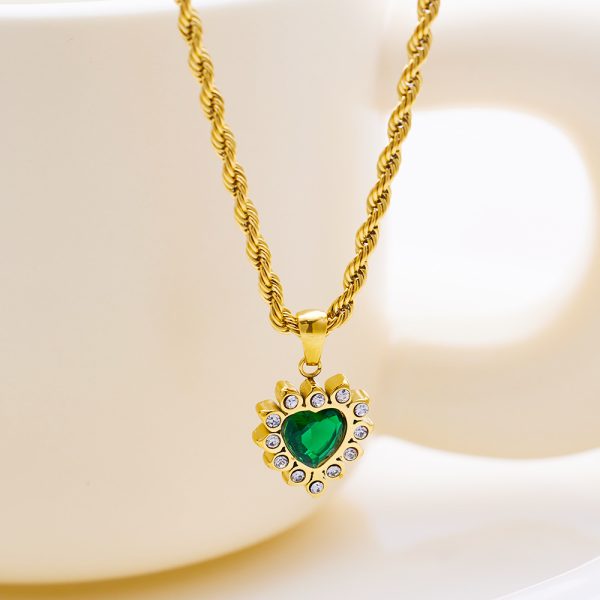 O1CN01LUAoKj25wjRRgAmA1_3529117591-0-cib.jpg Stainless Steel Enamel Heart Necklace 755219394918