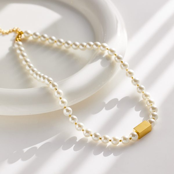 O1CN01LsAlrr25wjUMO4QyL_3529117591-0-cib.jpg Stainless Steel Pearl Necklace 794374624236