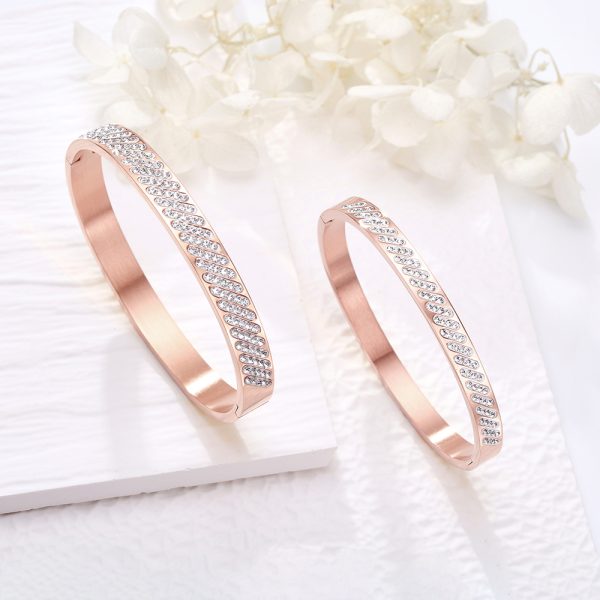 Stainless Steel Pave Bangle 920427128678