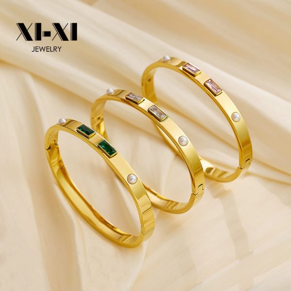 O1CN01MQs5GO25wjbv3bL2w_3529117591-0-cib.jpg Stainless Steel Screw Zirconia Bangle 740186299752