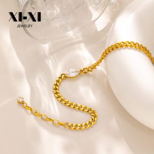 Stainless Steel Teardrop Cuban Bracelet 934911107187