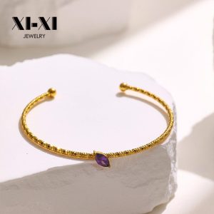 Stainless Steel Zirconia Open Bangle 758118468316