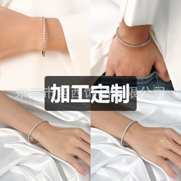 O1CN01MoAKaF25wjaOBJbMW_3529117591-0-cib.jpg Stainless Steel Tennis Bracelet 916685581278