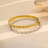 O1CN01MuJaci25wjcJFtbeL_3529117591-0-cib.jpg Stainless Steel Striped Zirconia Bangle 965176924439