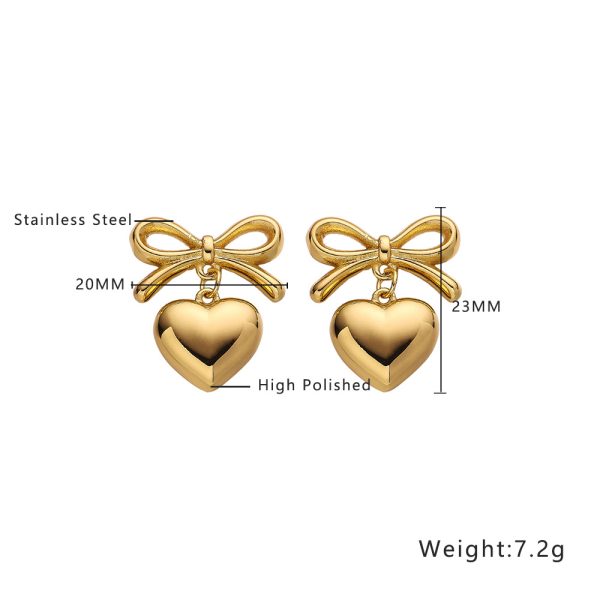 O1CN01MvSbzQ25wjUtujPf7_3529117591-0-cib.jpg Stainless Steel Teardrop Heart Earrings 804153333579