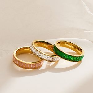 Stainless Steel Baguette Ring 1054689120465