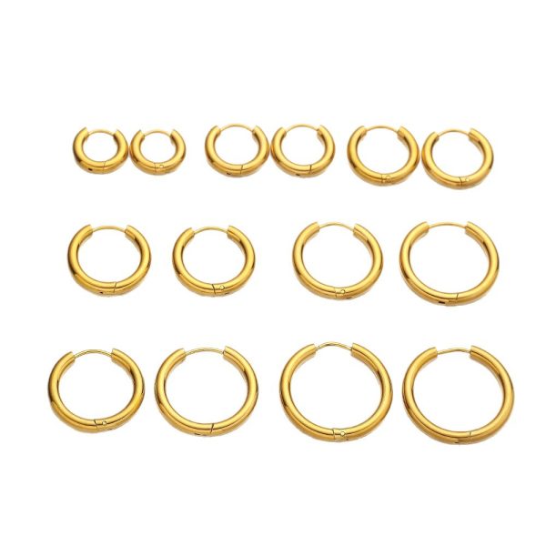 O1CN01MzUA9B1o3SMDCscEU_6000000005169-0-cib.jpg Stainless Steel Circle Earrings 980207623861