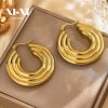 O1CN01N07ap825wjbtECWPp_3529117591-0-cib.jpg Stainless Steel Triple Layer Earrings 761898625006