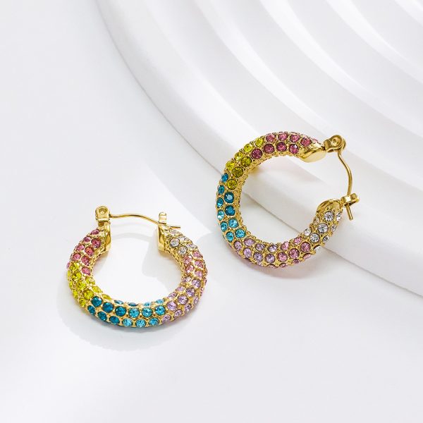 O1CN01N7GiQG25wjO04jj8s_3529117591-0-cib.jpg Stainless Steel C Shaped Rhinestone Earrings 724510524953